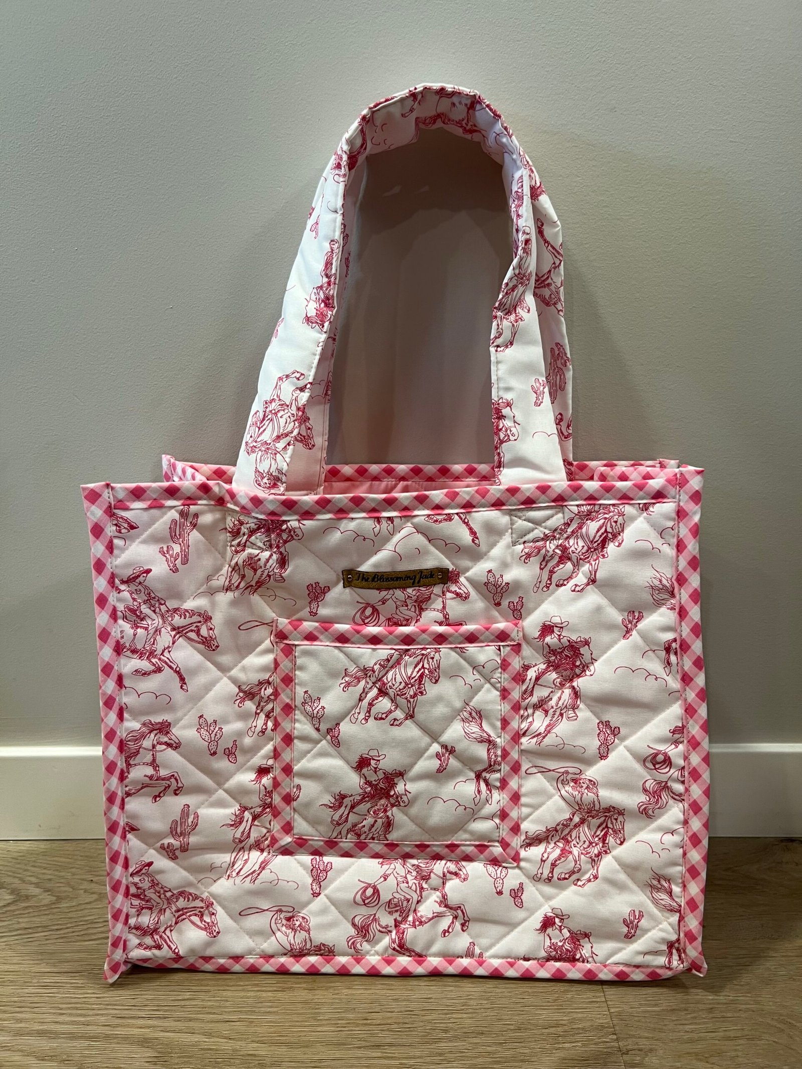 Mini Quilted Everyday Tote in Pink Cowgirl