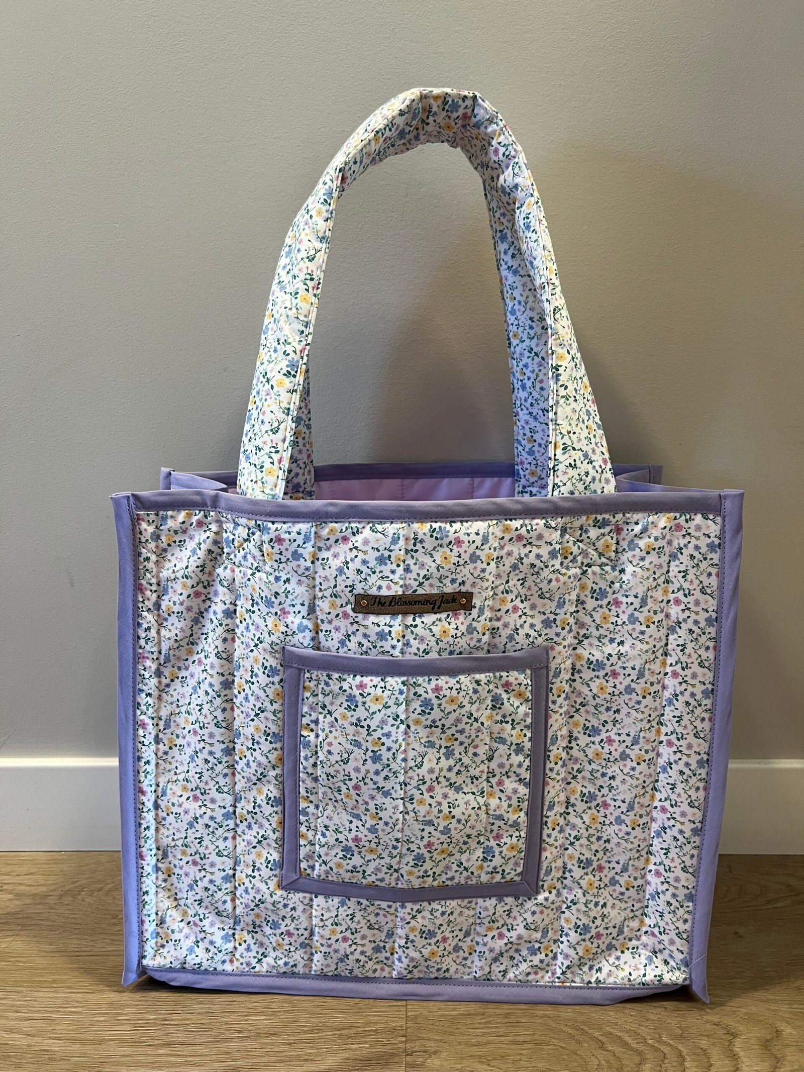 Mini Quilted Everyday Tote in Spring Floral