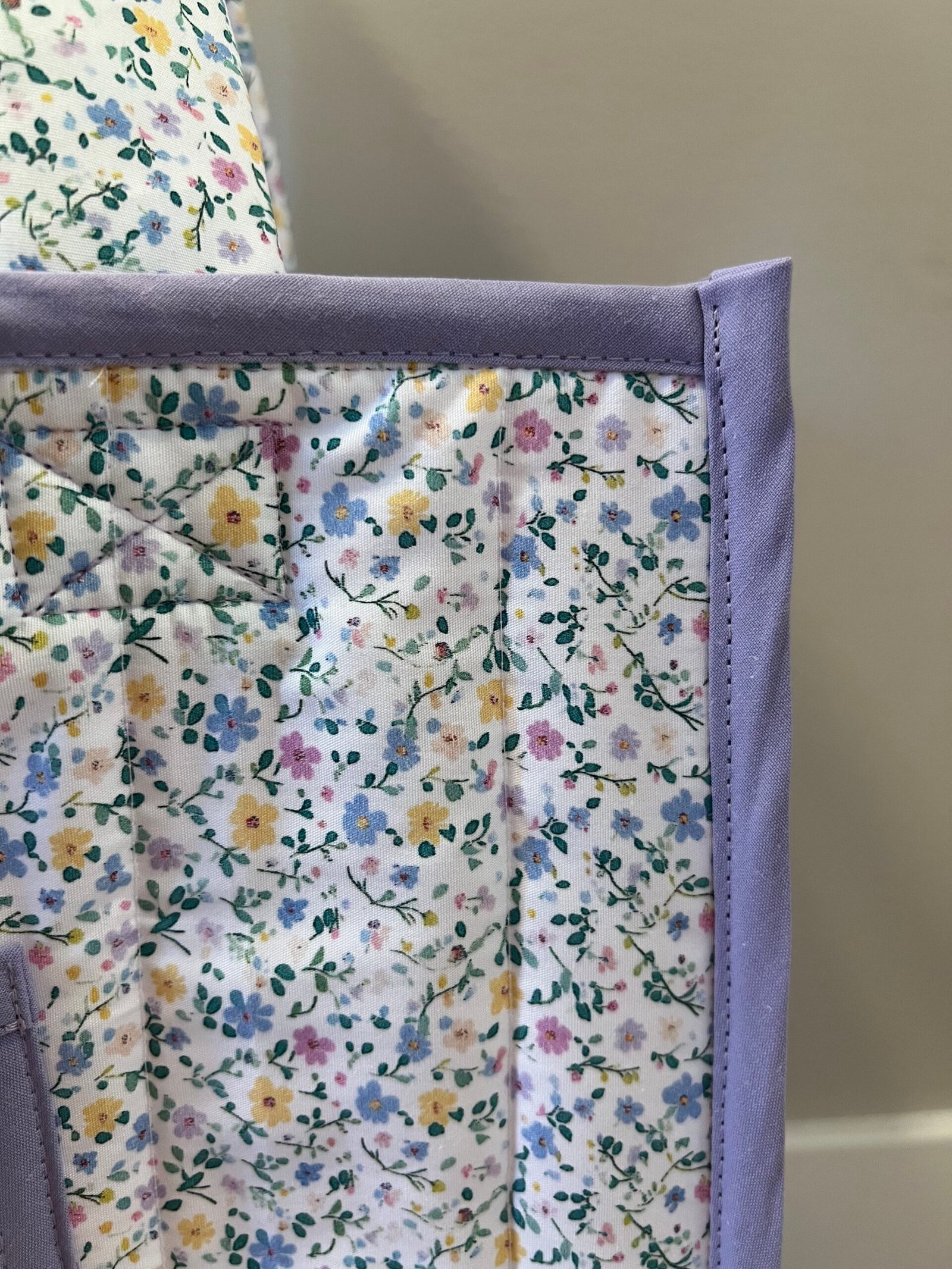 Mini Quilted Everyday Tote in Spring Floral - Image 2